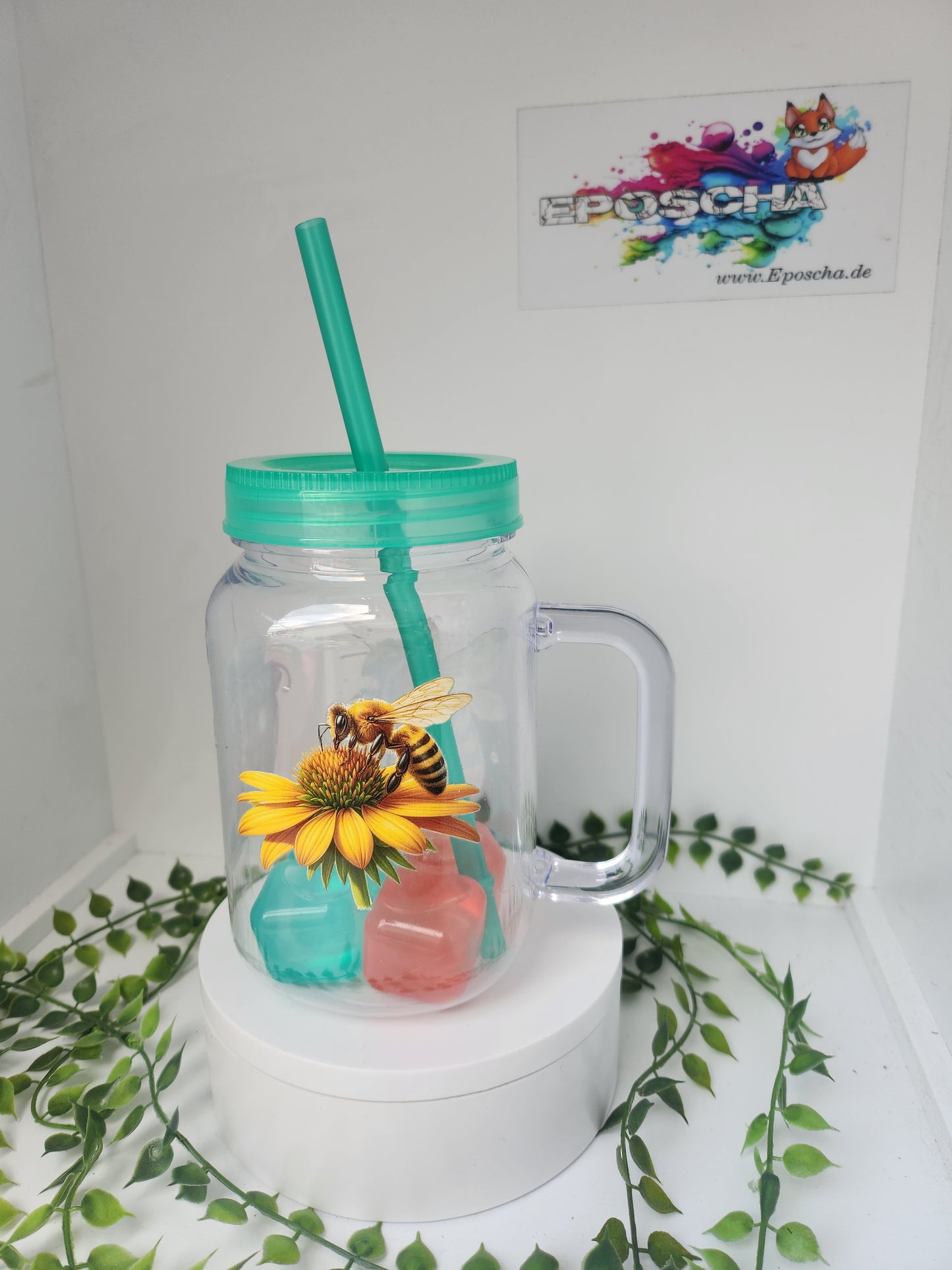 Trinkbecher "Biene" inkl. Eiswürfel