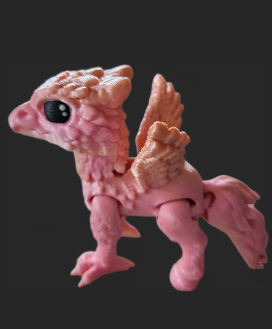Hippogreif- Pastell rosa/peach