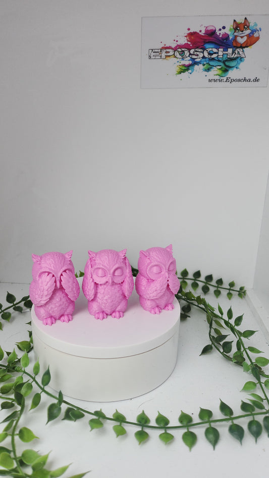 3er set Eulen