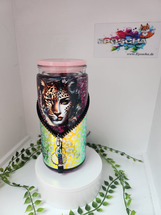 Holo-Leo zipp becher