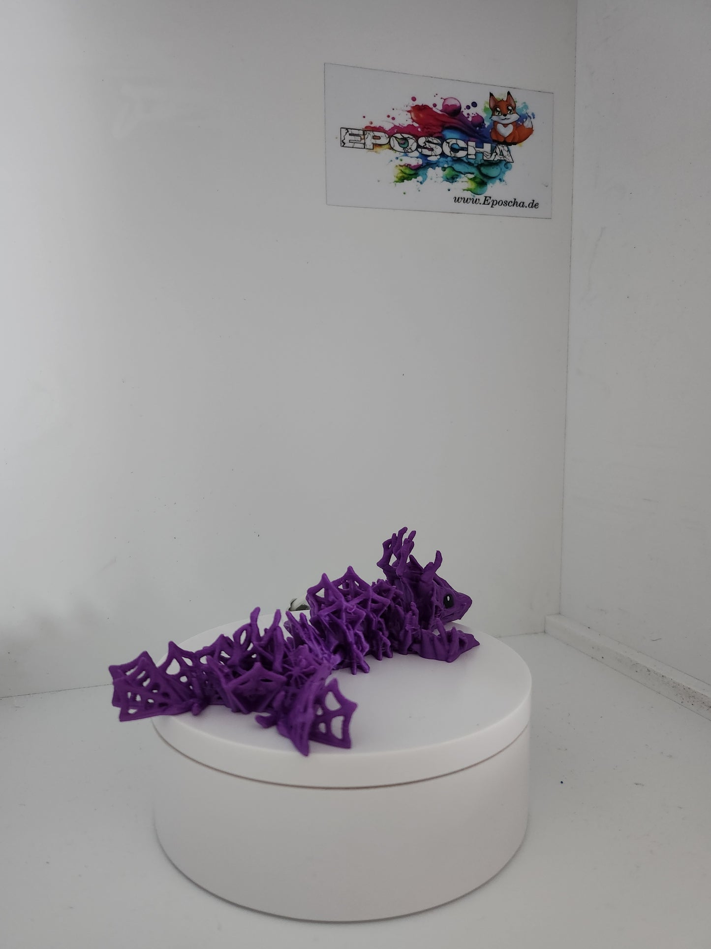 Spinnweben Drache - lila