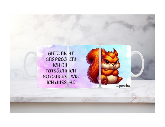 Bockiges Eichhörnchen mit spruch