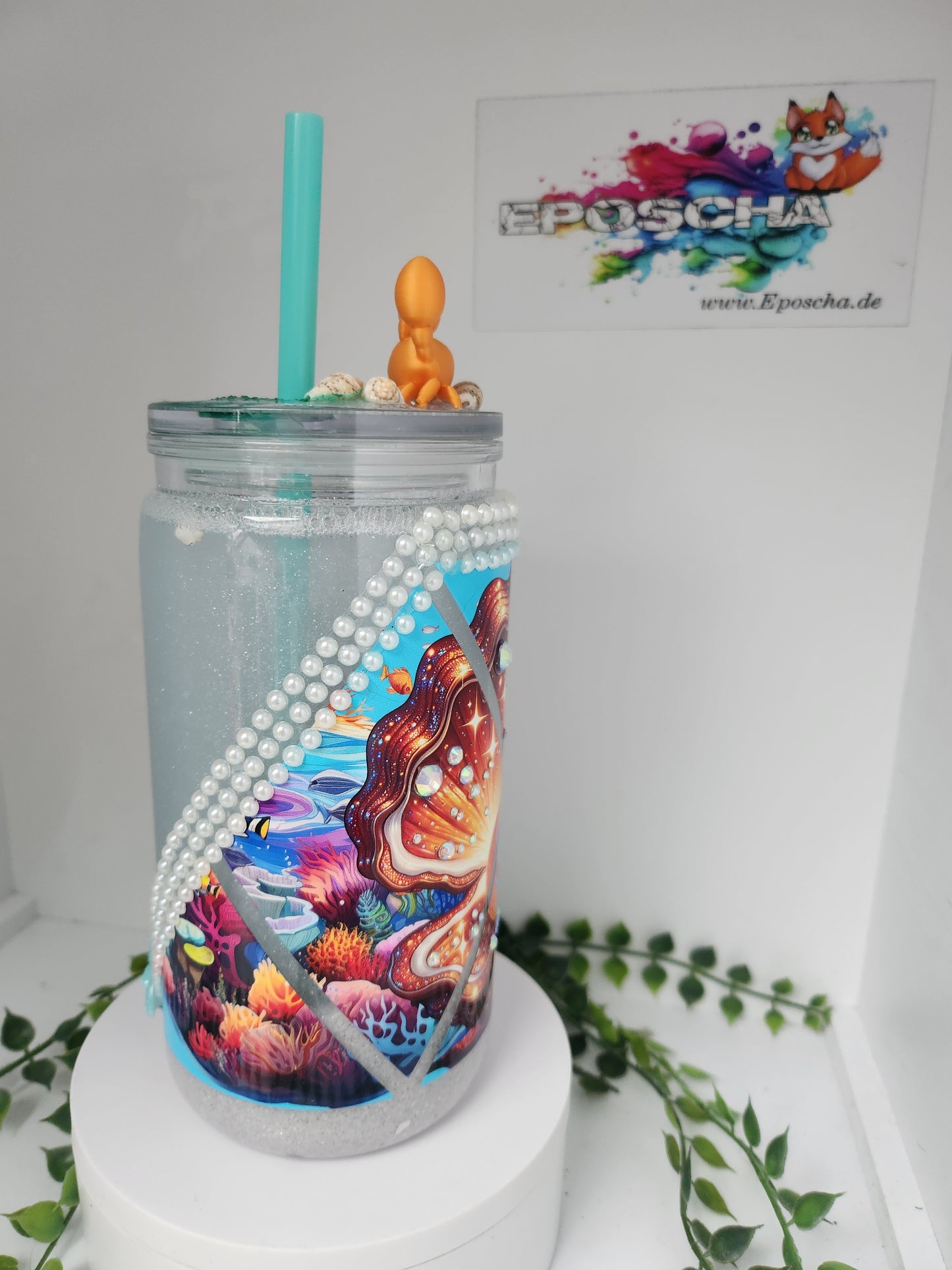 Muschel ozean becher