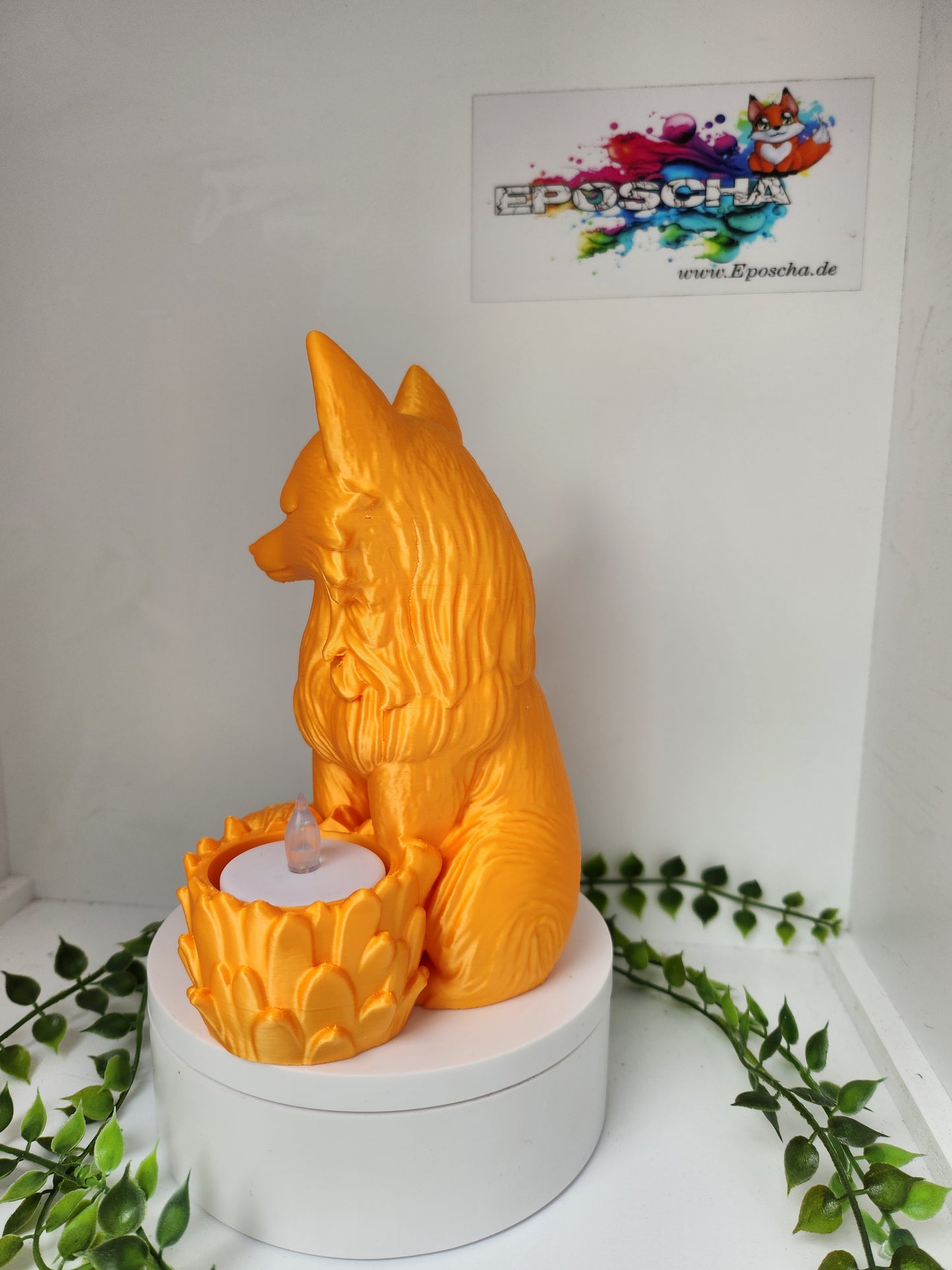 XL Fuchs Teelichthalter