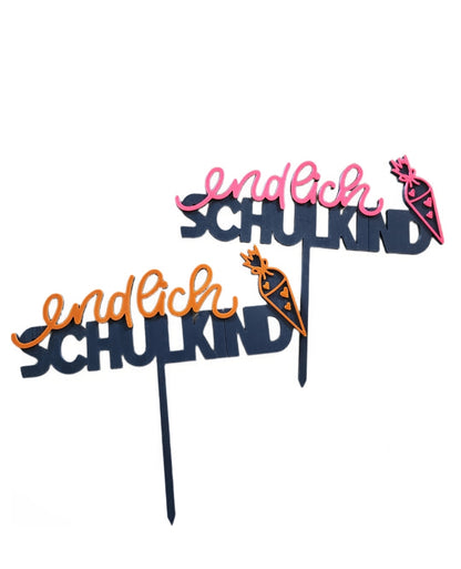 Endlich Schulkind- aufstecher
