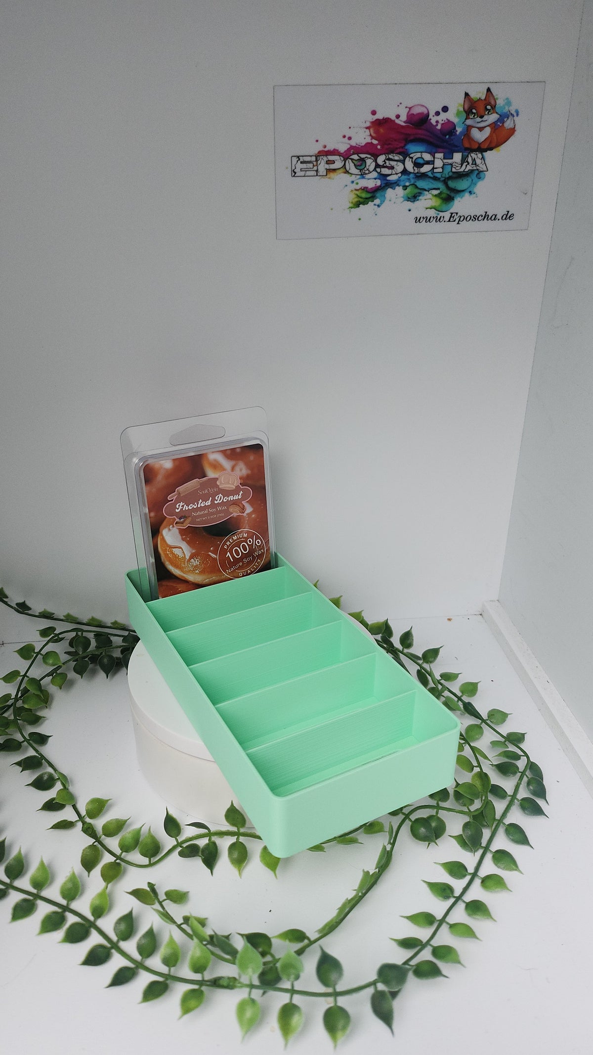 6er wax bar organizer - mint