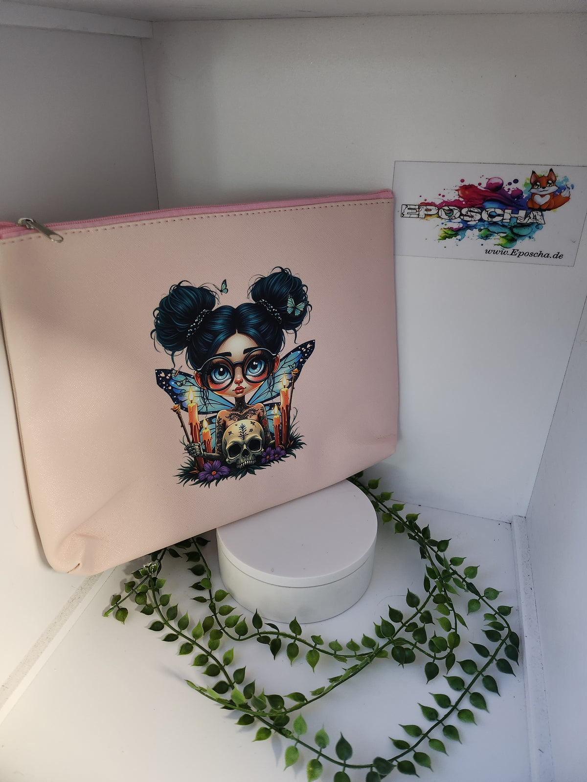 Kunstleder kosmetiktasche- hexe