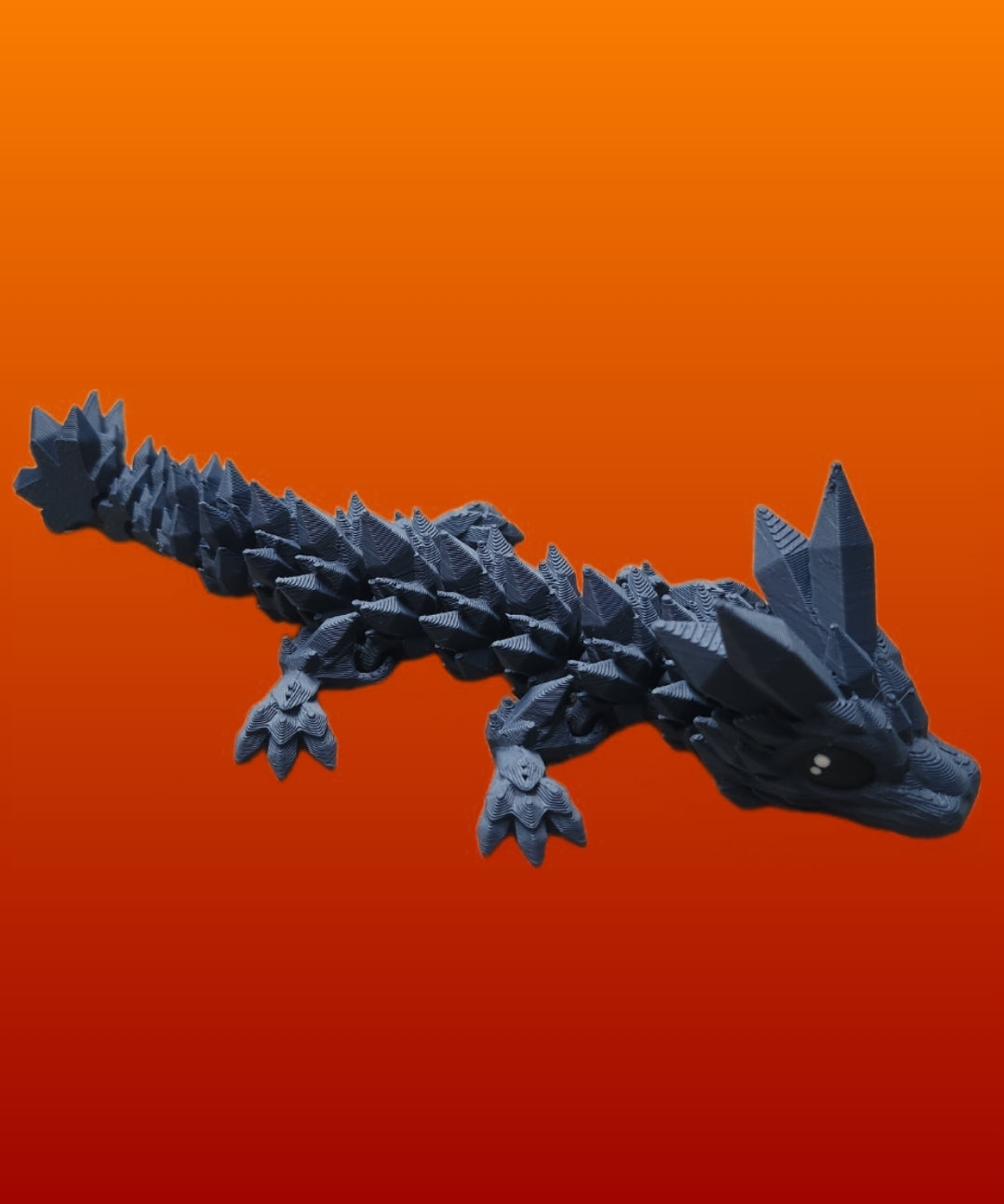 Flexi Kristalldrache - Matt grau