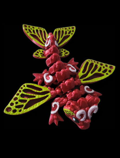 Schnetterlingsdrachen rot