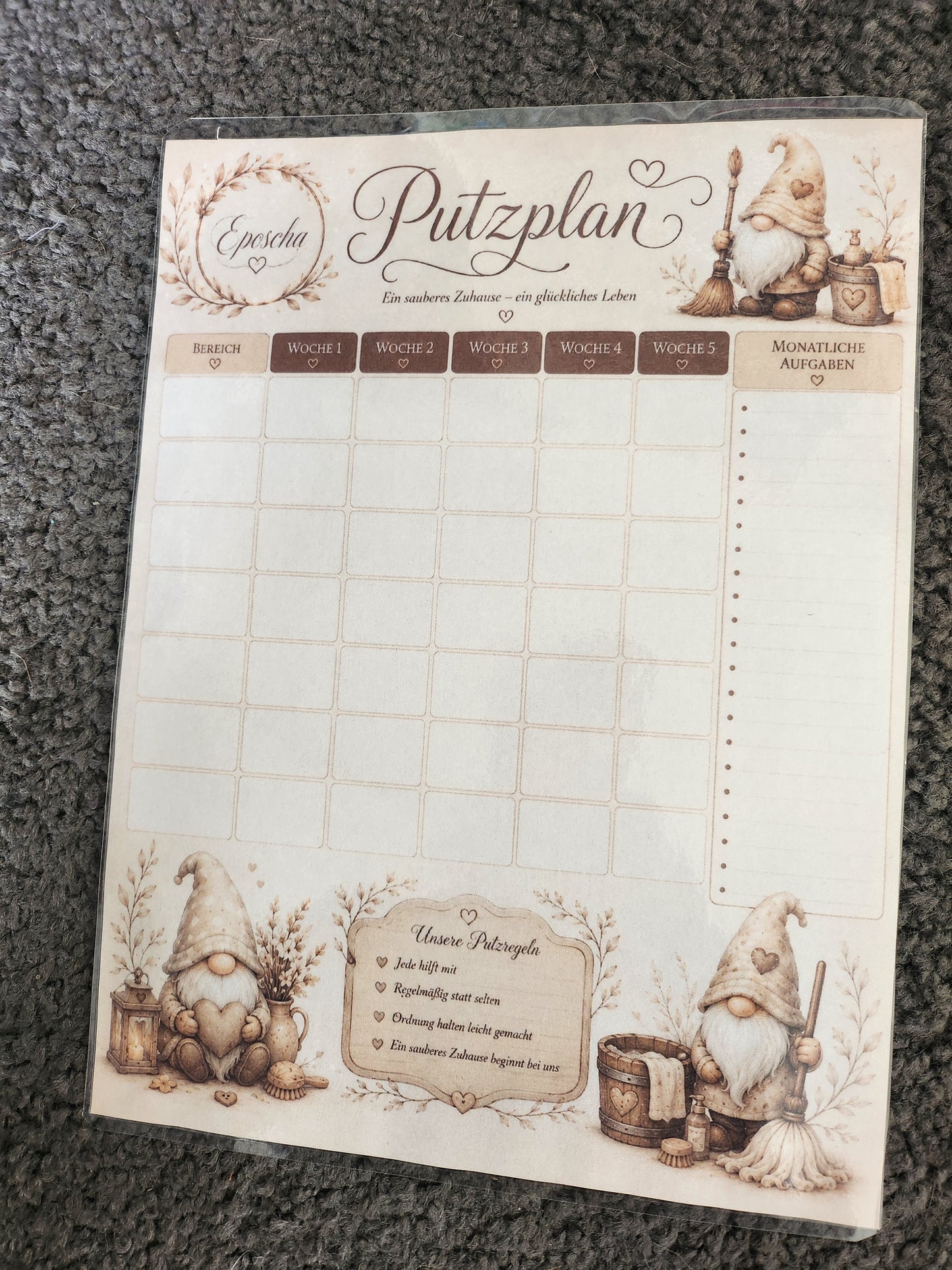 Putzplan - wichtel