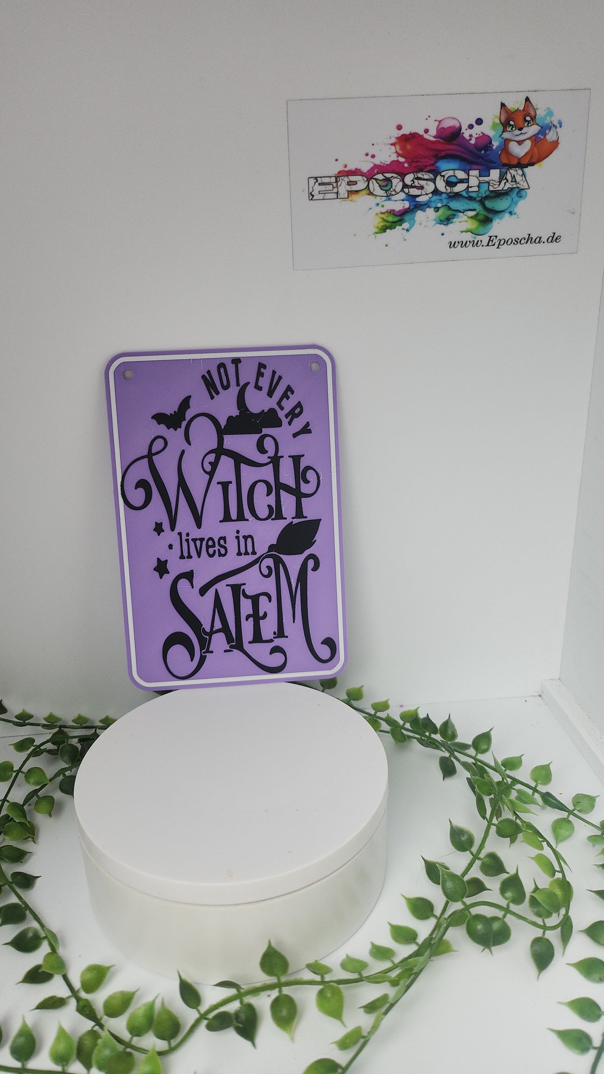 Witch schild - lila