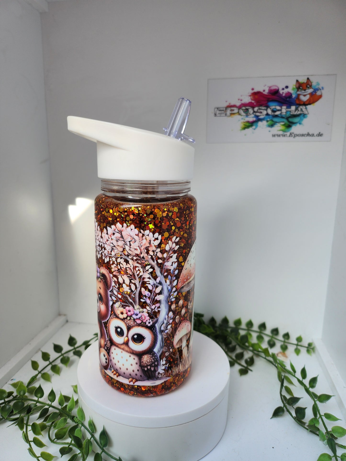 Trinkflasche- waldtiere