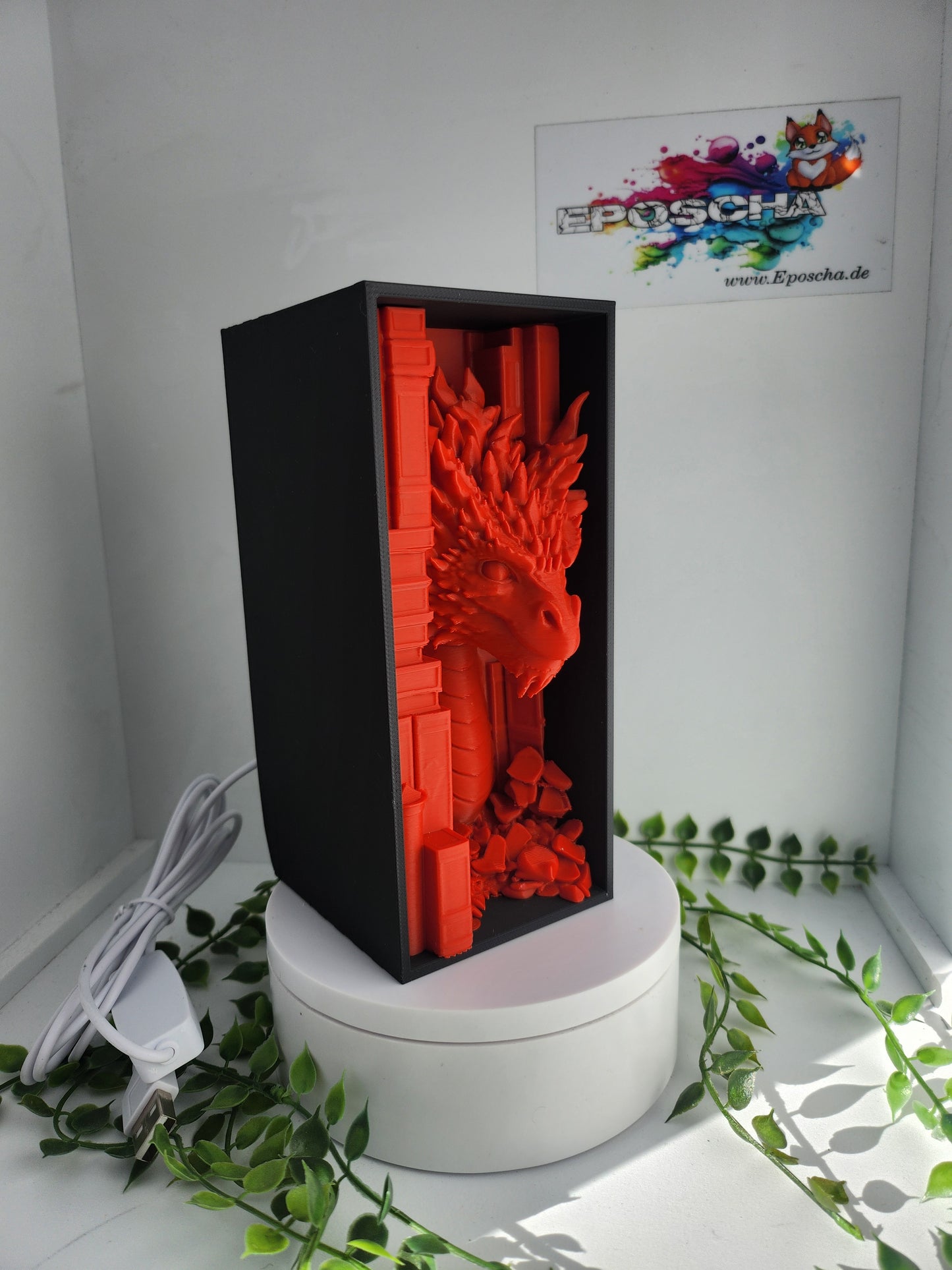 LED Drachen nische