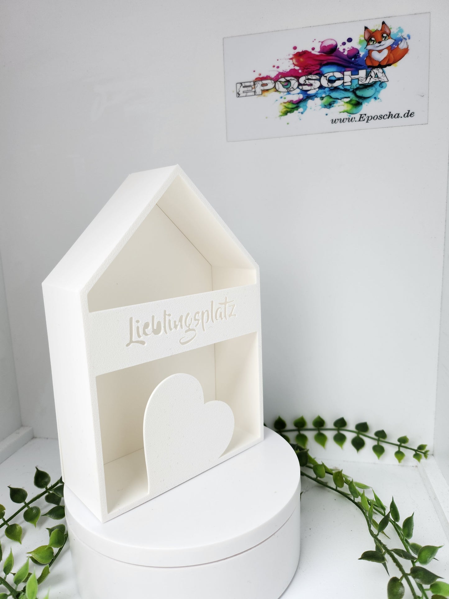 Licht Häuschen- Lieblingsplatz weiß