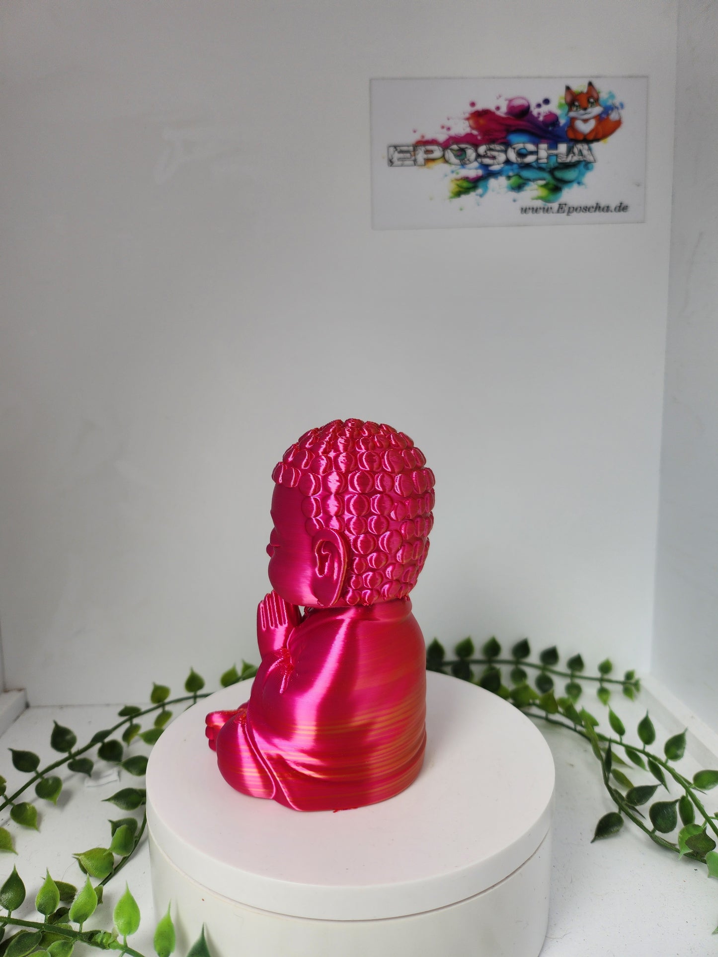 Buddha- pink,rot,gold