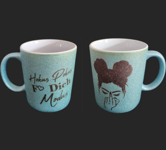 Blaue glitzer Tasse, B.ware