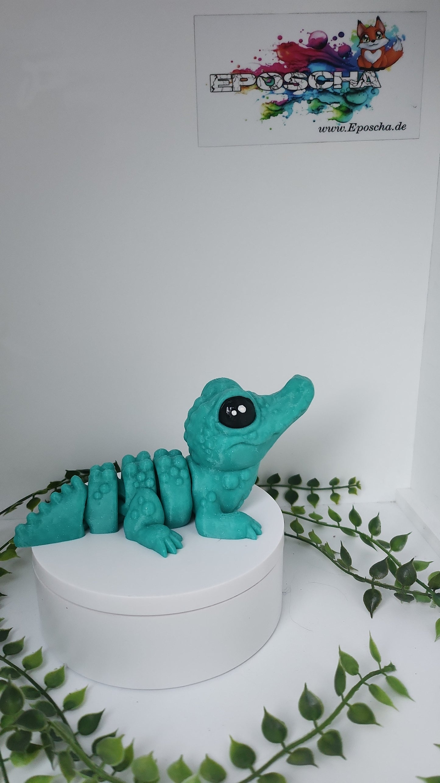 Biggi Krokodil 🐊- mint glitzer