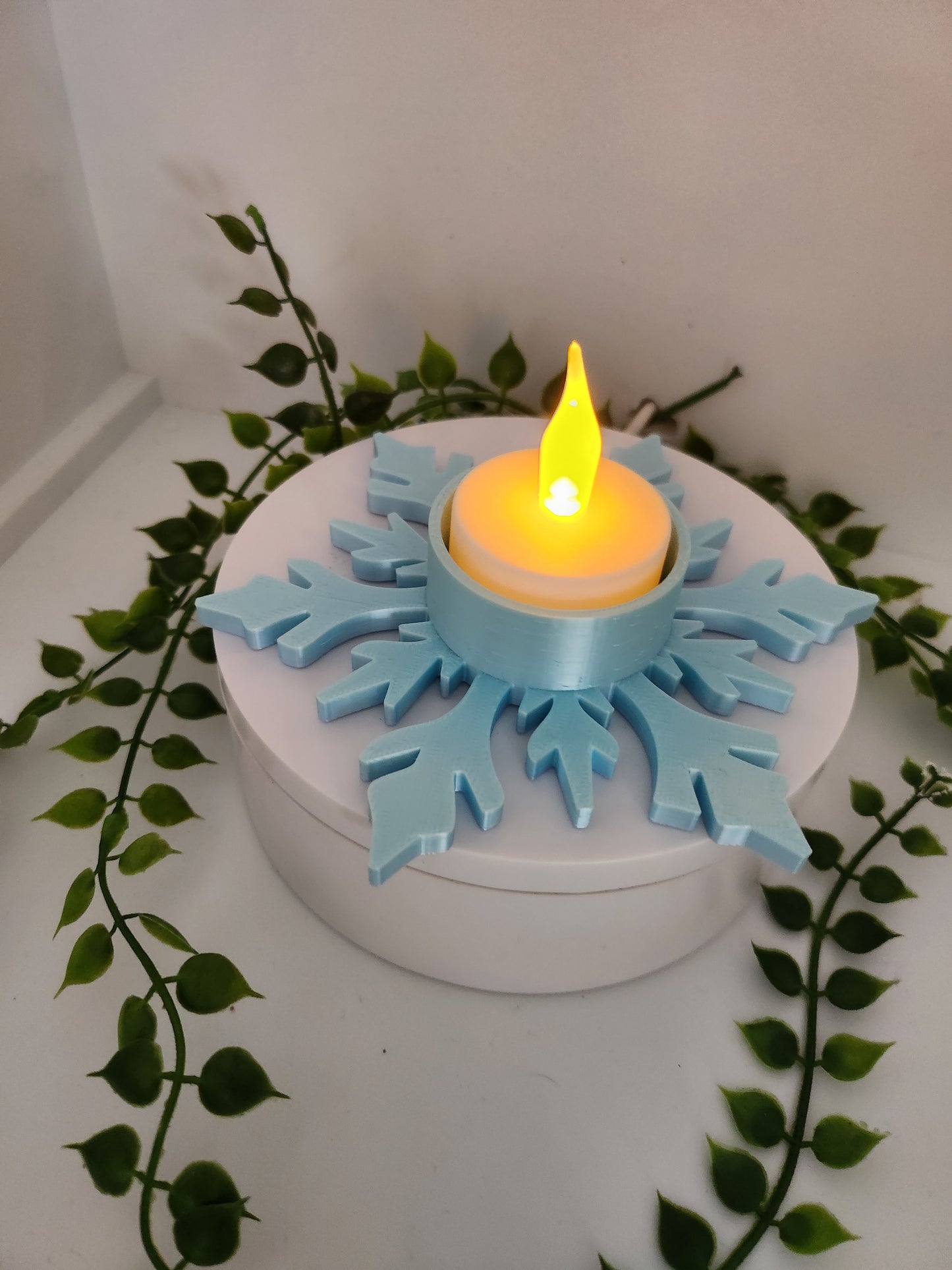 Schneeflocken LED Teelicht