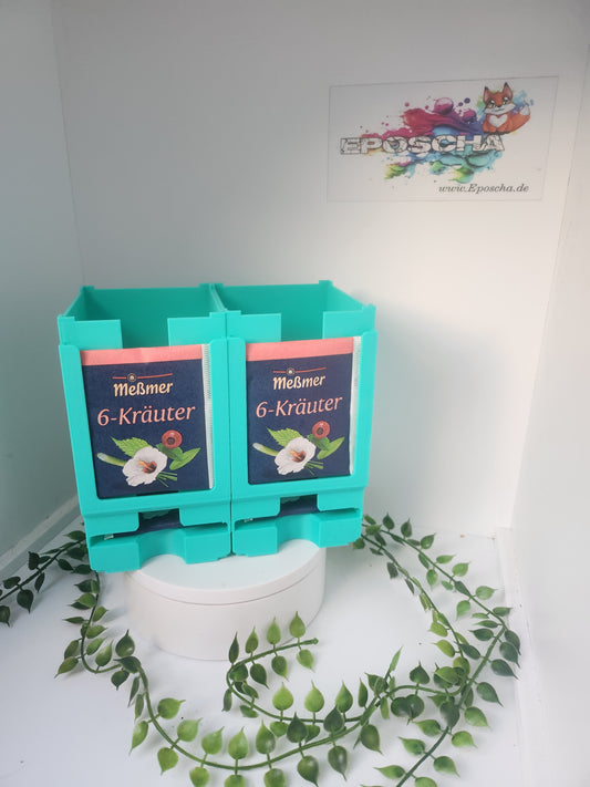 Stapelbarer Tee Spender- mint
