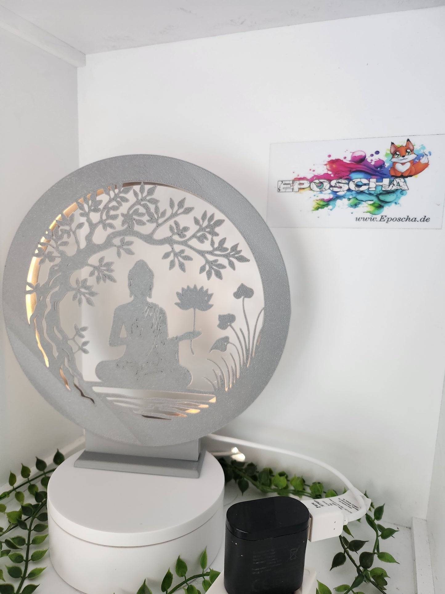Buddha Silhouetten lampe