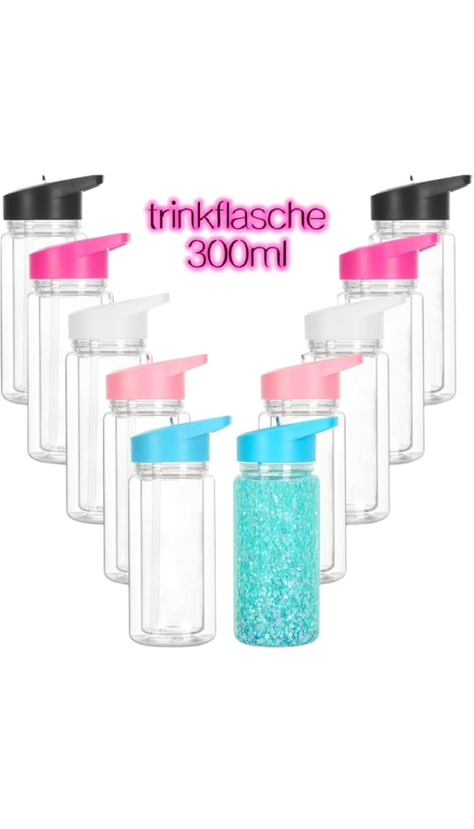 Glitzer/lava trinkflasche 300ml