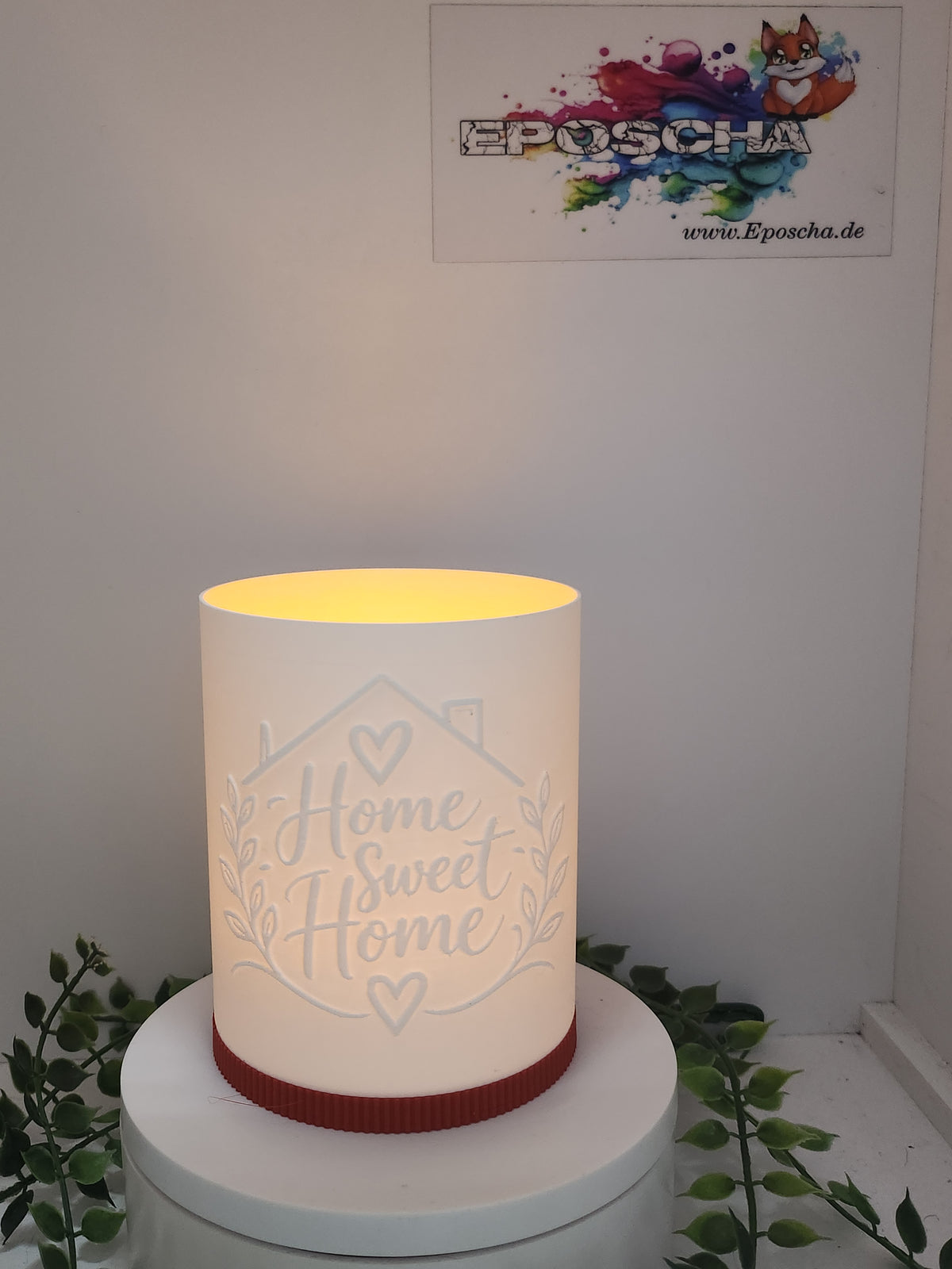 Lythophan Lampe- home sweet home