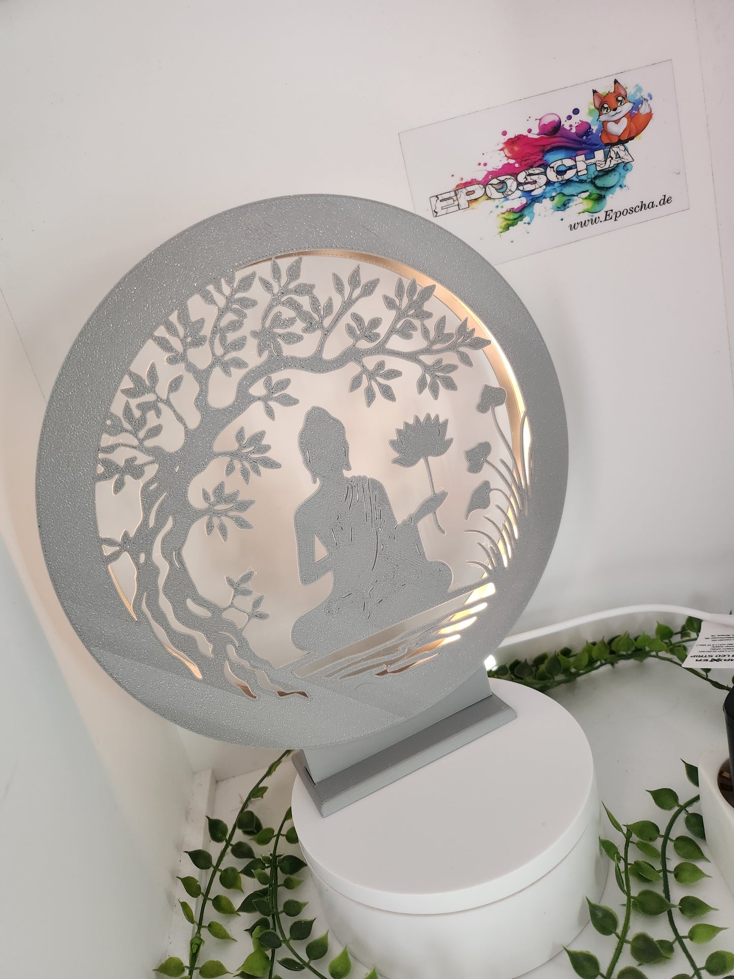 Buddha Silhouetten lampe