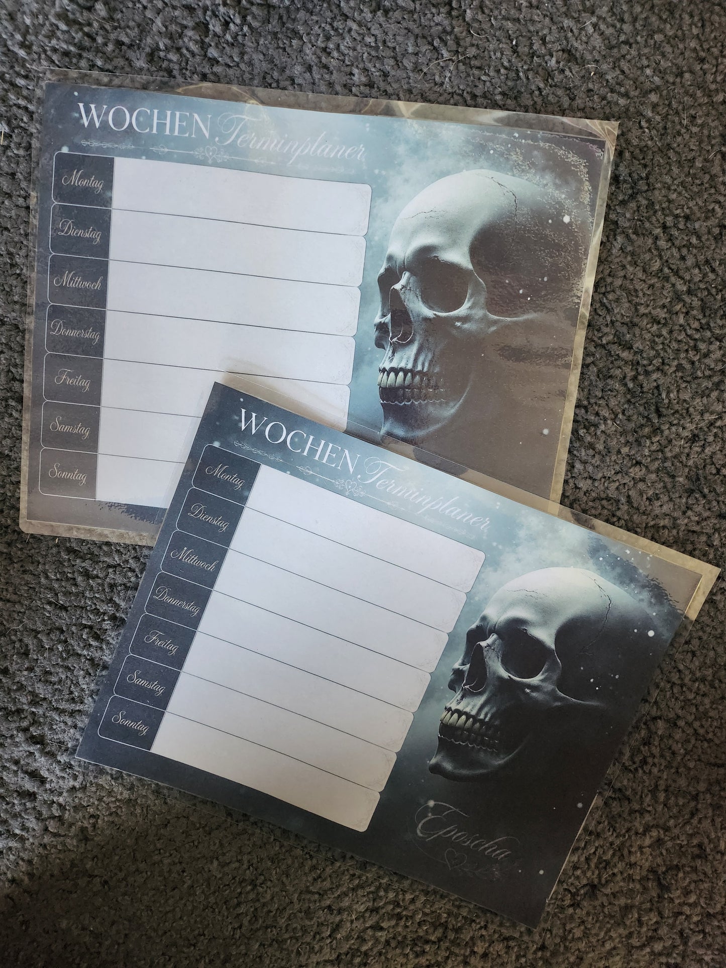 Wochenplan -dark skull