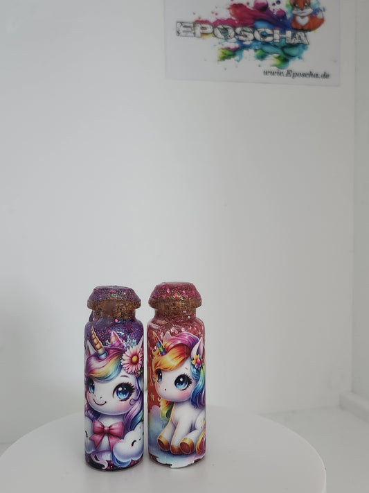 Einhorn Glitzer flasche