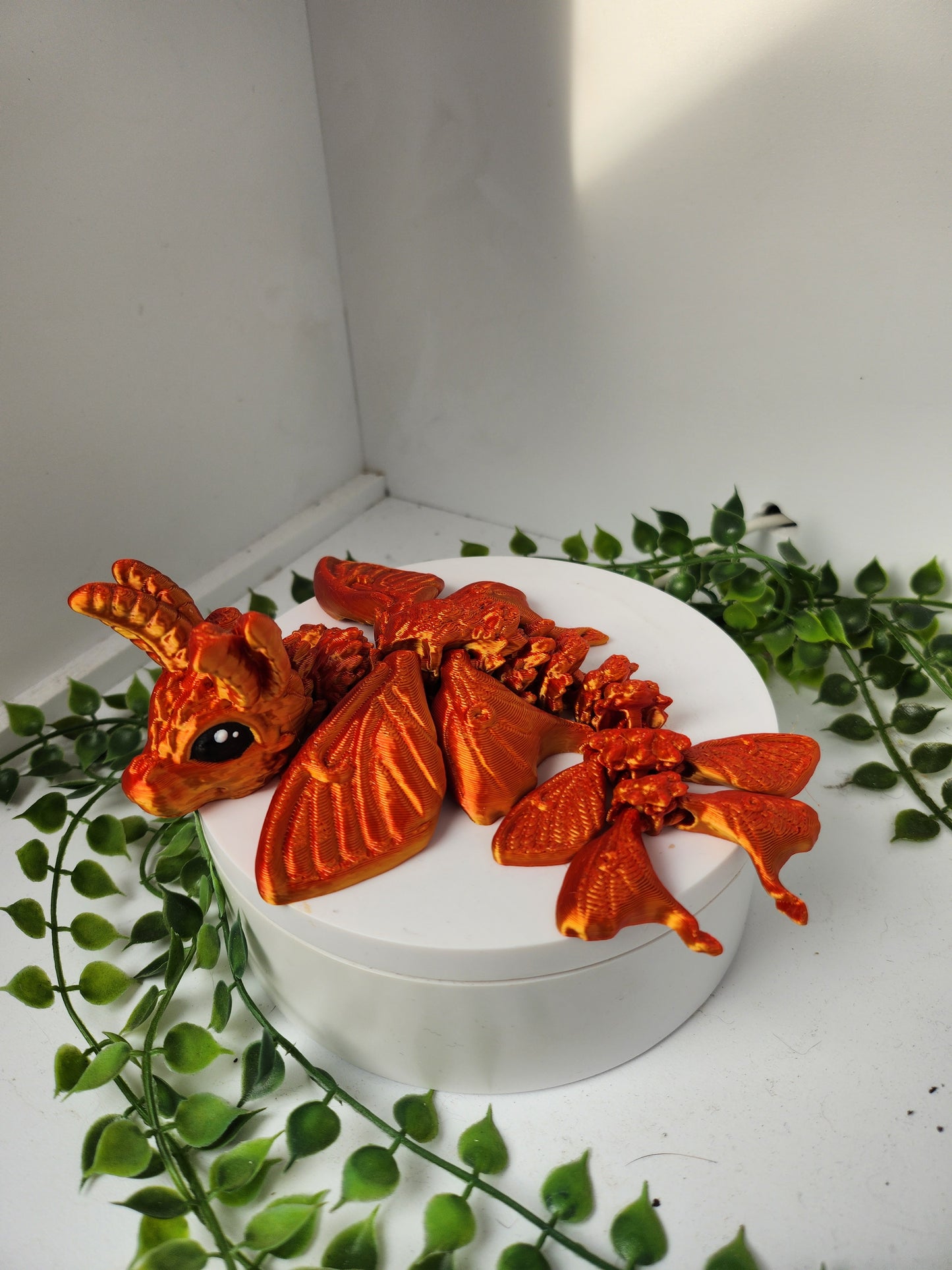 Motten drache - gold/rot