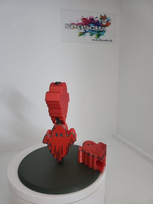 Geister Strohhalm-Topper rot