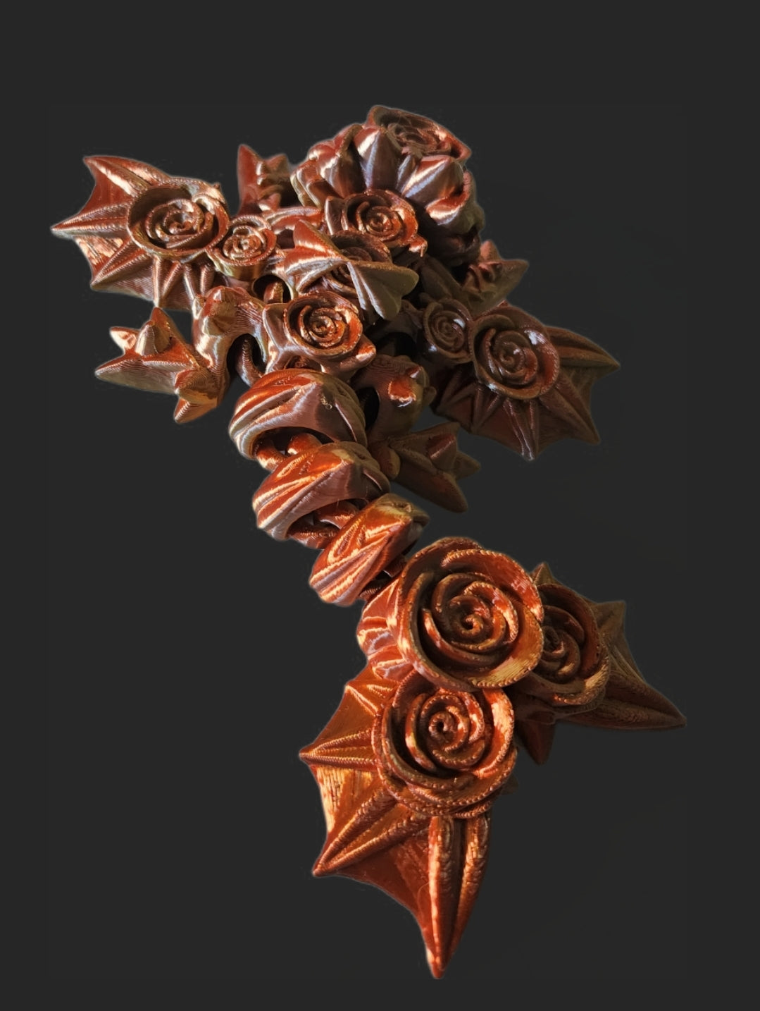 Rosen drache - dreifarbig