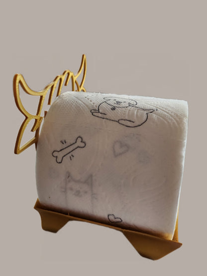 Toilettenpapier Halterung kuh