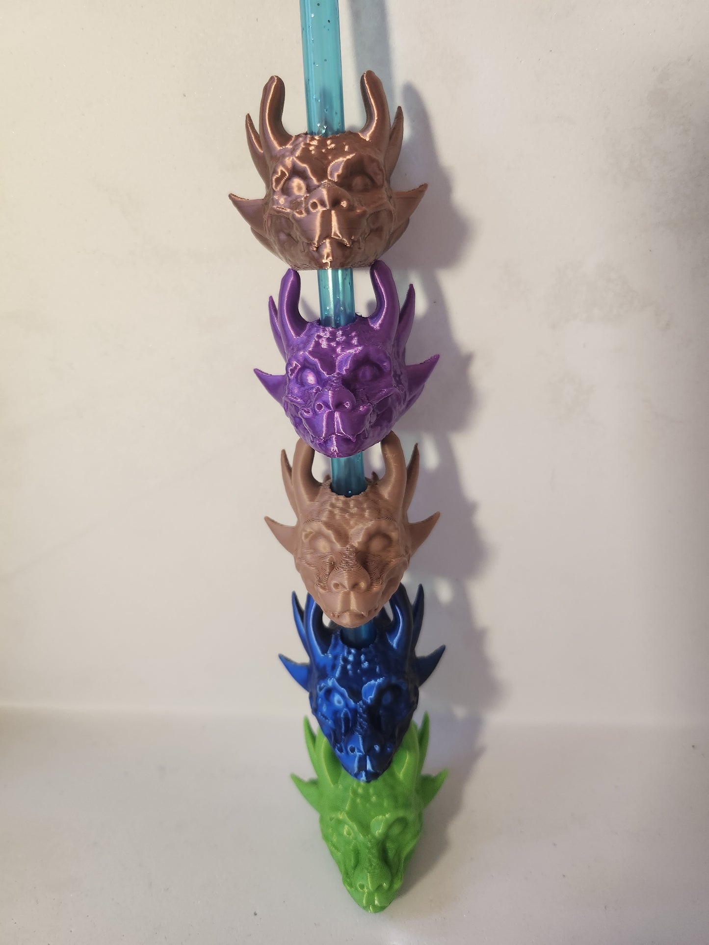 Strohhalm-Topper, Drache