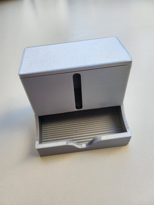 Wattestäbchen spender - Silber