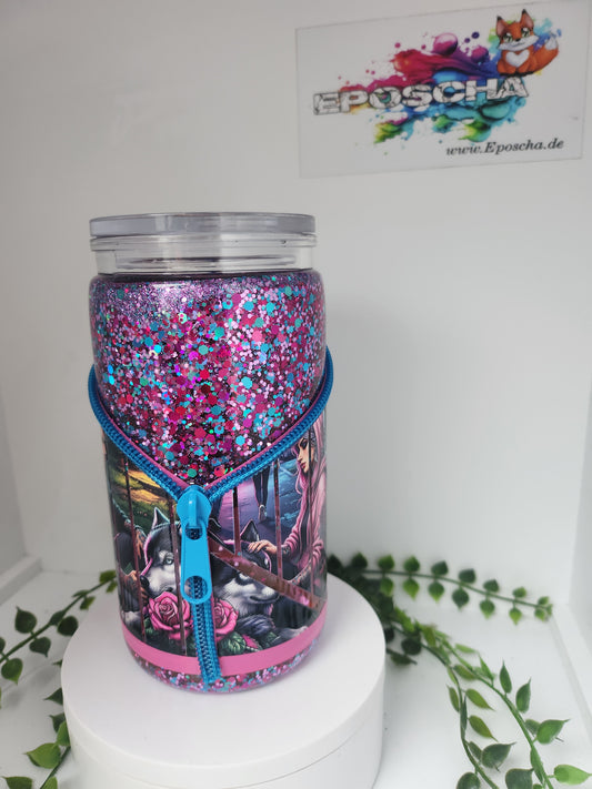 Pärchen mit Wölfen- zipp becher