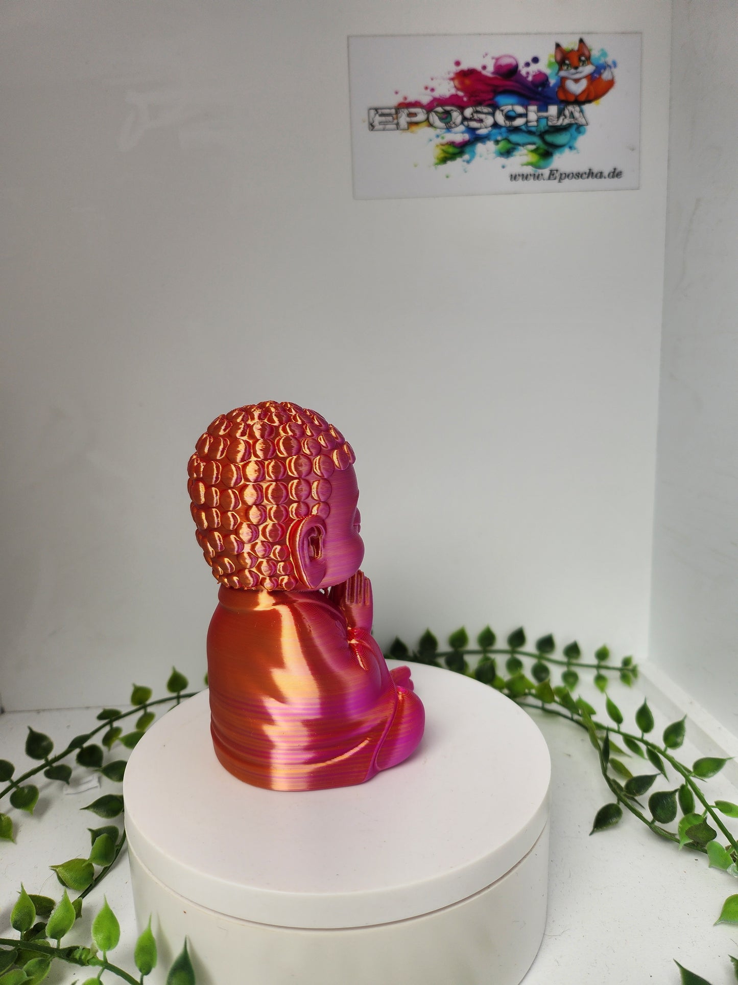 Buddha- pink,rot,gold