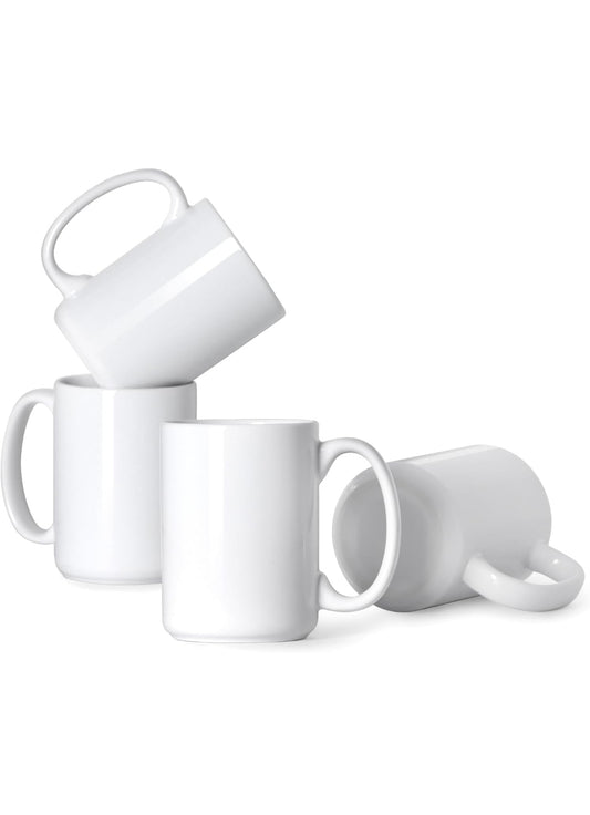 XL Sticker Tasse - weiß