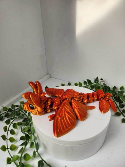 Motten drache - gold/rot