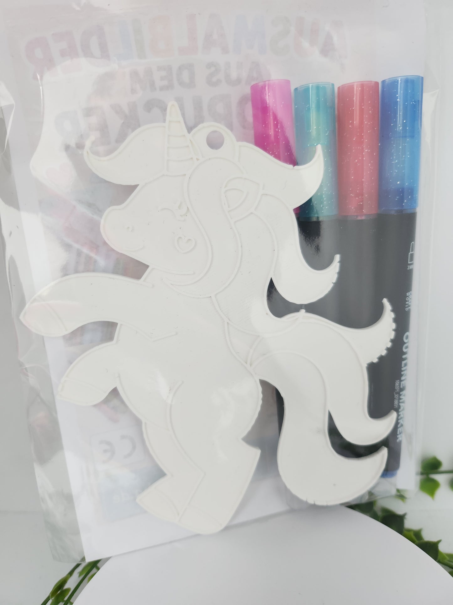 Ausmalset einhorn