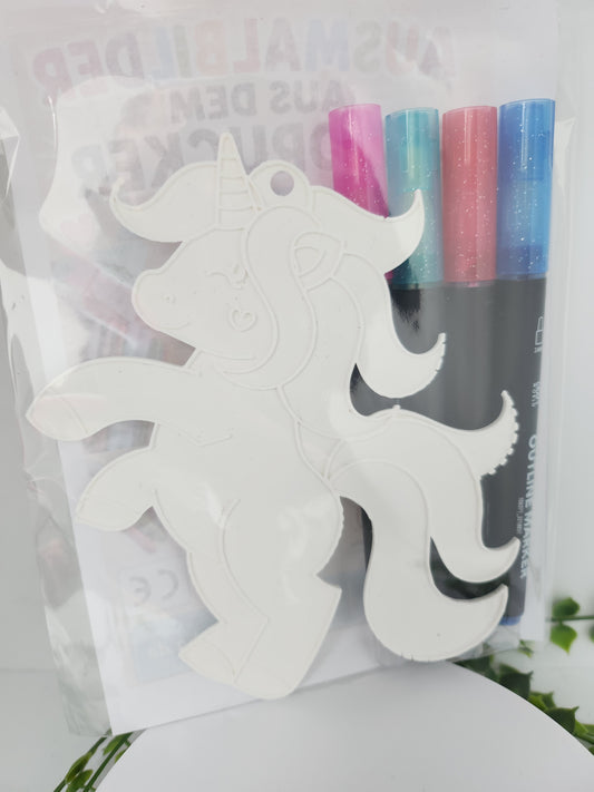 Ausmalset einhorn
