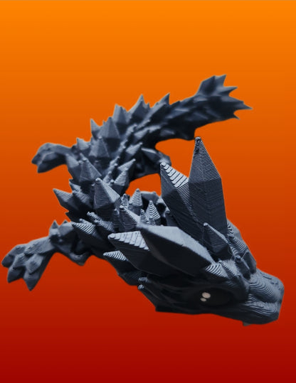 Flexi Kristalldrache - Matt grau