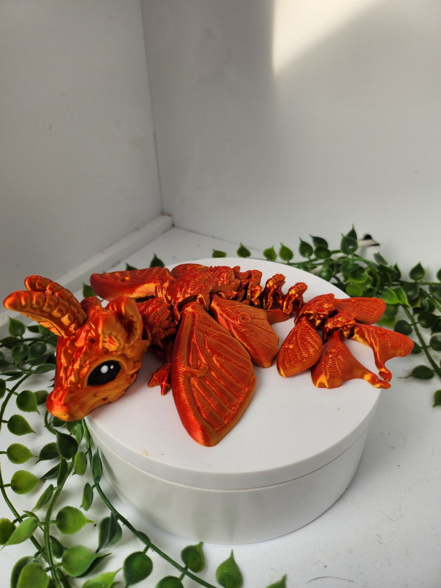 Motten drache - gold/rot