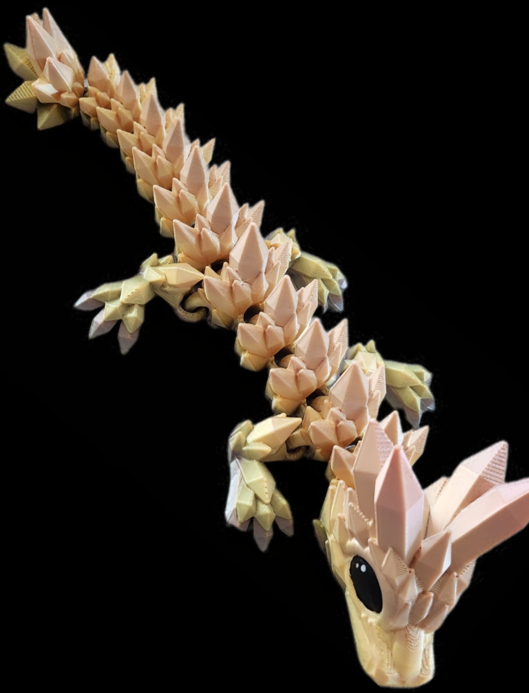 L-  kristalldrache ,mehrfarbig
