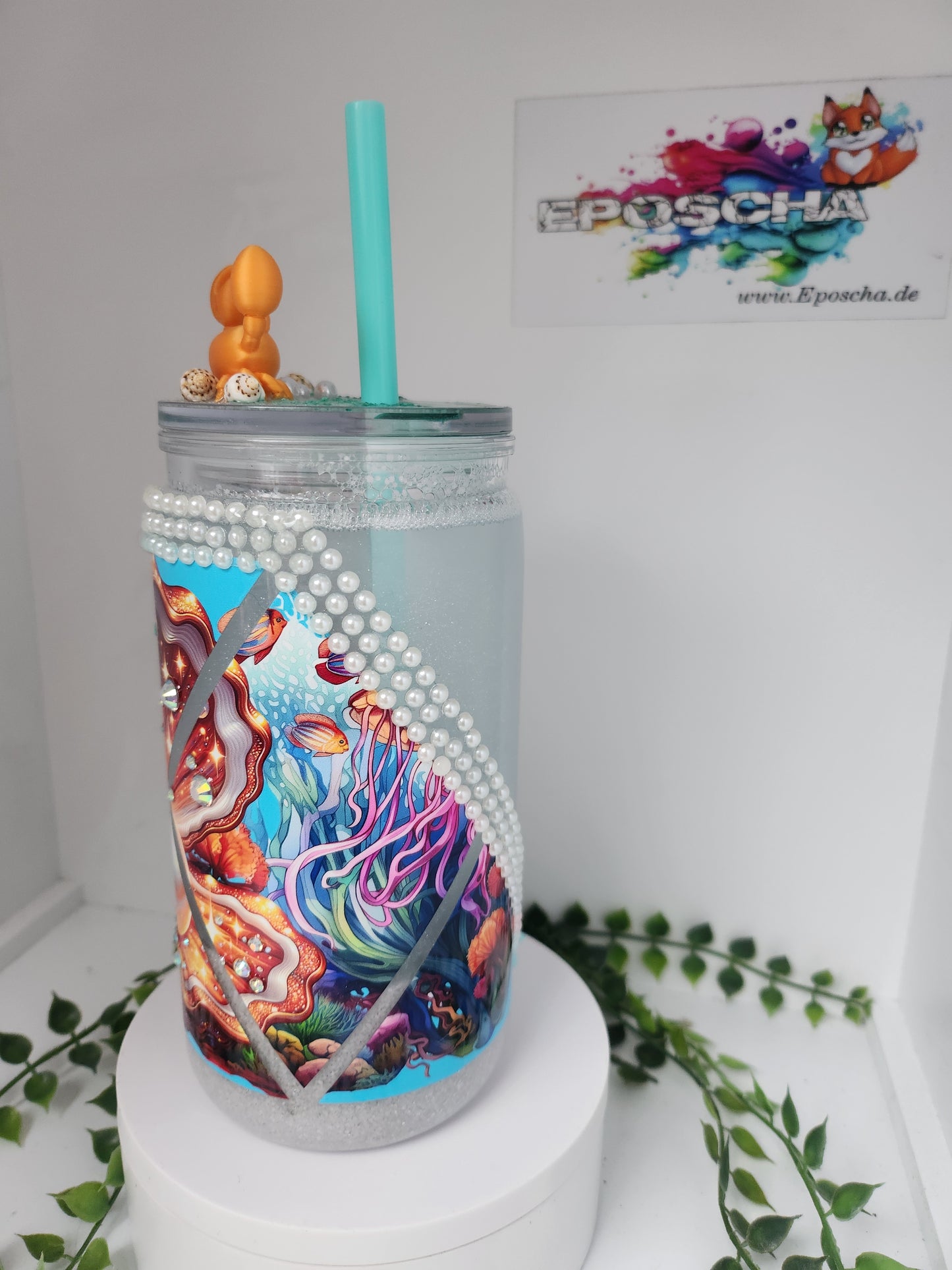 Muschel ozean becher