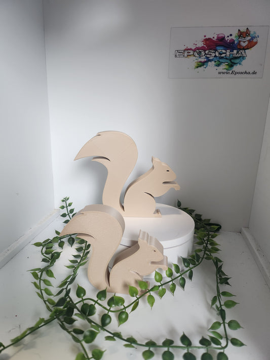 2er set Eichhörnchen Silhouetten