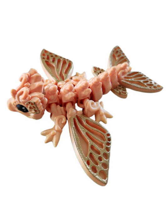 Schnetterlingsdrachen gelb/gold