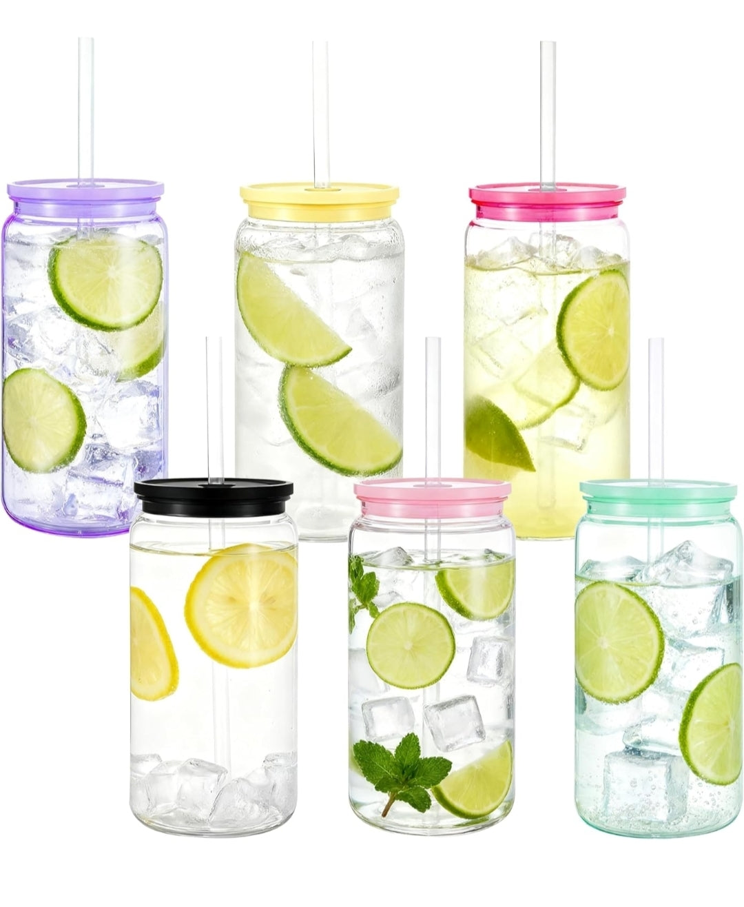 Sticker Trinkbecher- Bunte deckel