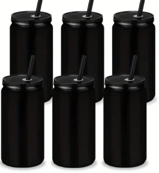 Schwarze Trinkbecher für sticker