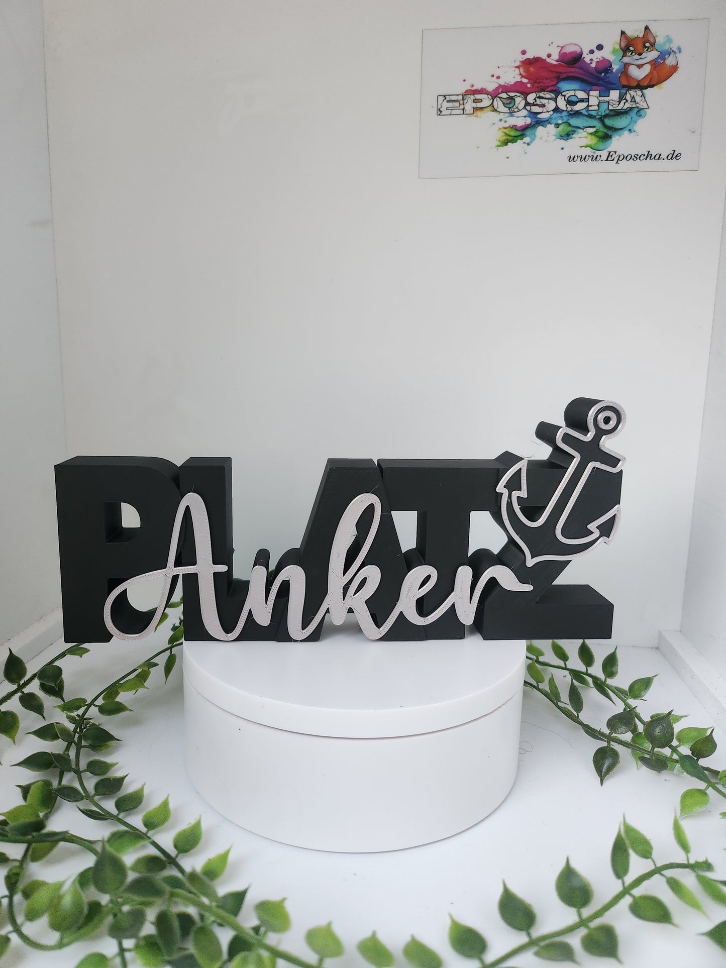 XL Ankerplatz- schwarz/Metallic